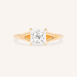 Sabora Princess Cut Square Diamond Split Shank Engagement Ring