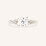 Sabora Princess Cut Square Diamond Split Shank Engagement Ring