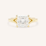 Sabora Princess Cut Square Diamond Split Shank Engagement Ring