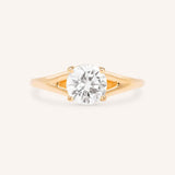 Sabora Round Diamond Split Shank Engagement Ring