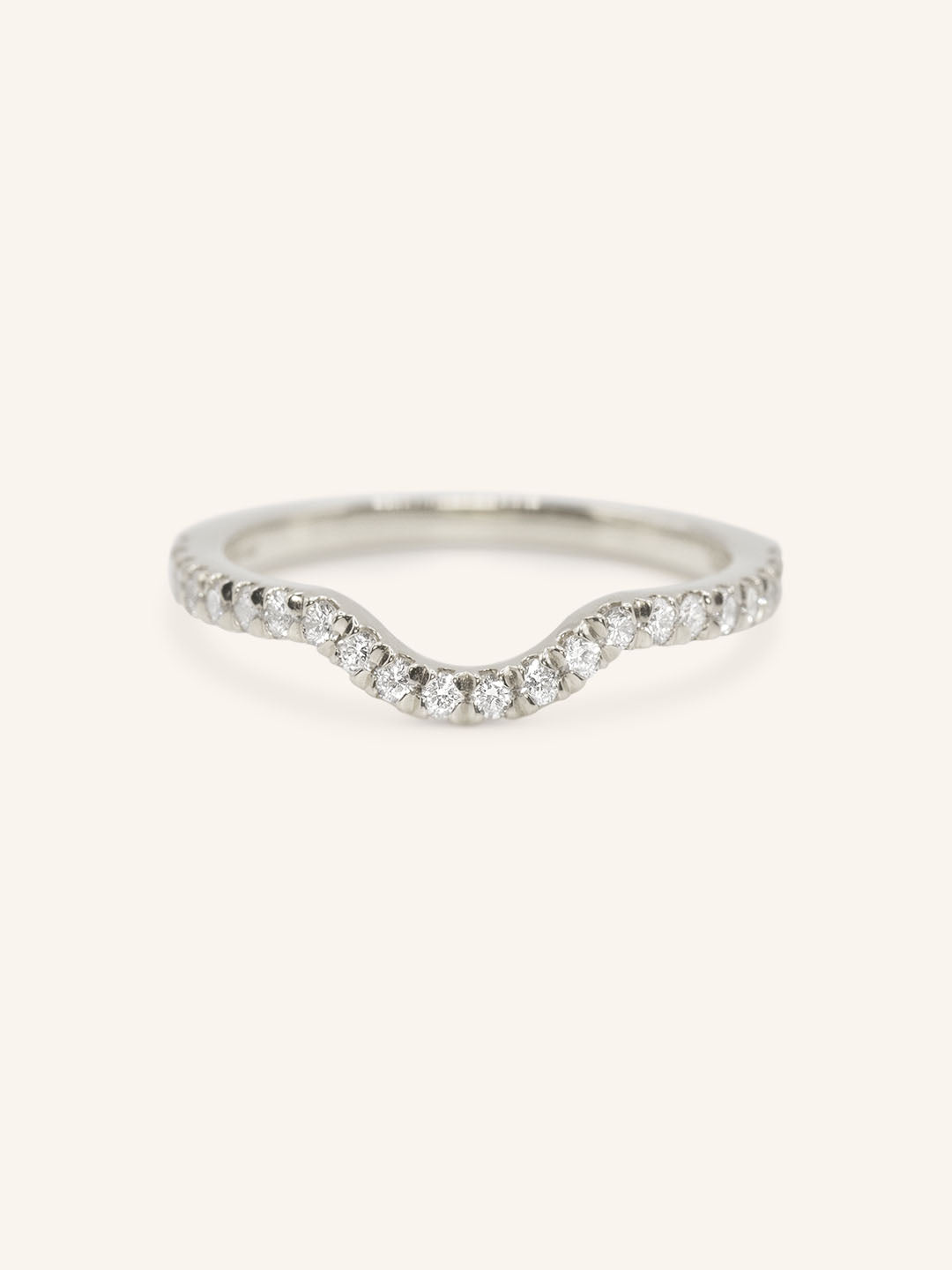 Milla Curved Diamond Wedding Band