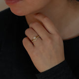 Maryam Curved Diamond Wedding Band