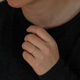 Maryam Curved Diamond Wedding Band
