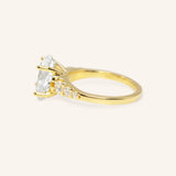 Quincy Oval Diamond Engagement Ring