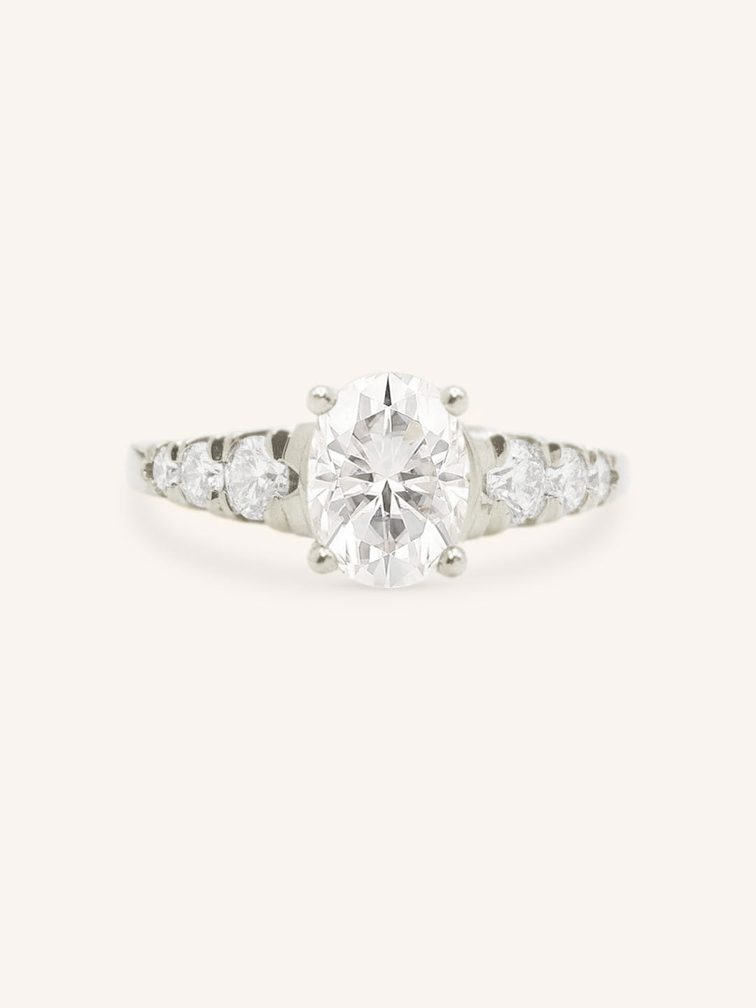 Quincy Oval Diamond Engagement Ring