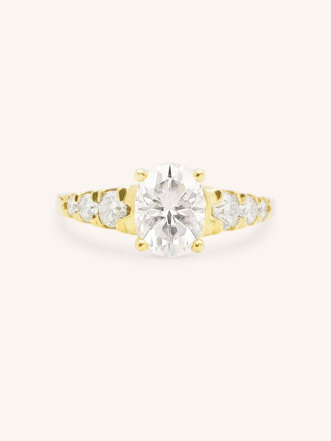 Quincy Oval Diamond Engagement Ring