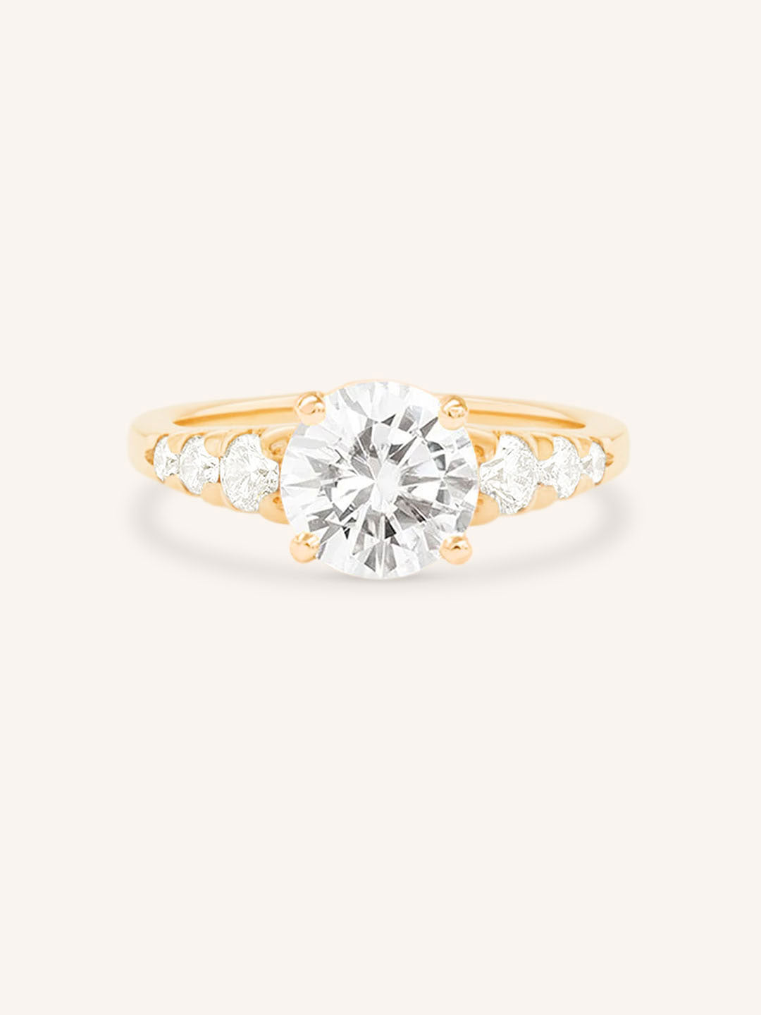 Quincy Round Diamond Engagement Ring