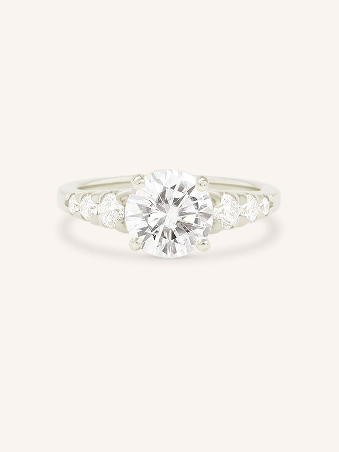 Quincy Round Diamond Engagement Ring
