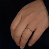 Diamond Heart Stackable Ring