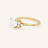 Janess Oval Cluster Engagement Ring