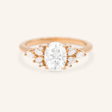 Janess Oval Cluster Engagement Ring