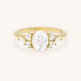 Janess Oval Cluster Engagement Ring