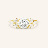 Janess Round Cluster Engagement Ring