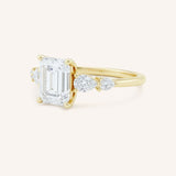 Bella Emerald Cut Diamond Engagement Ring