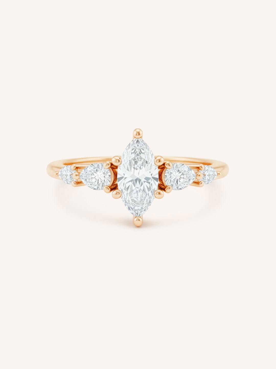 Bella Marquise Diamond Engagement Ring