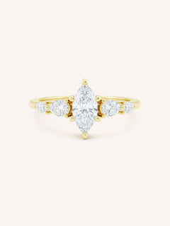 Bella Marquise Diamond Engagement Ring