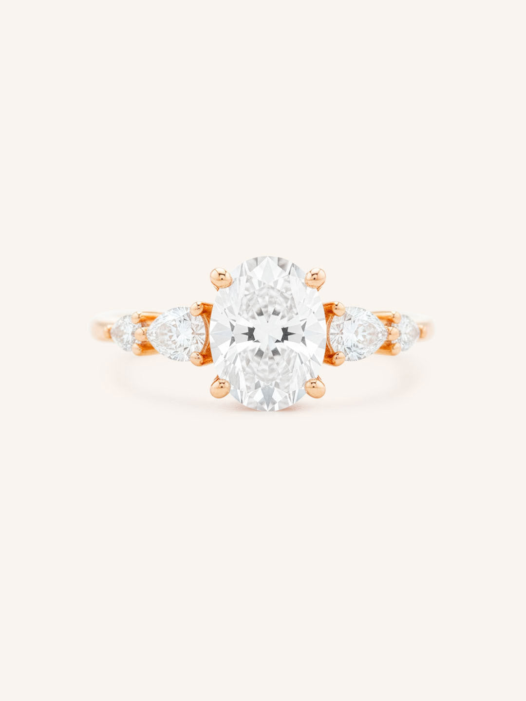 Bella Oval Diamond Engagement Ring