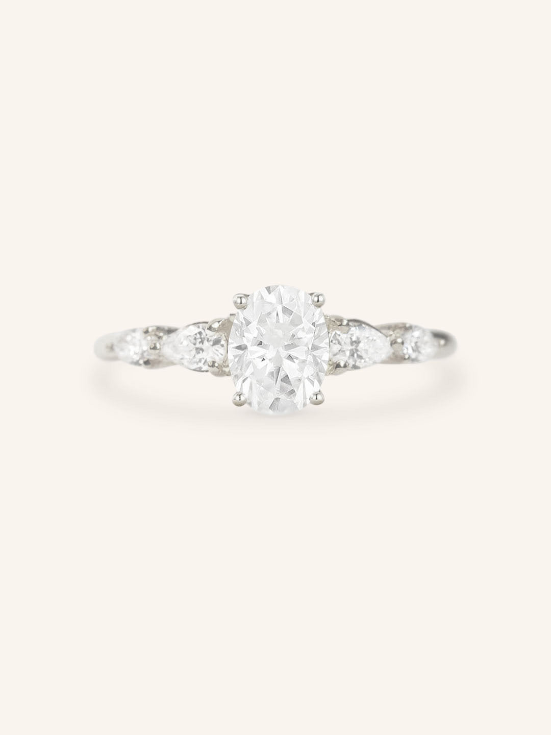 Bella Oval Diamond Engagement Ring