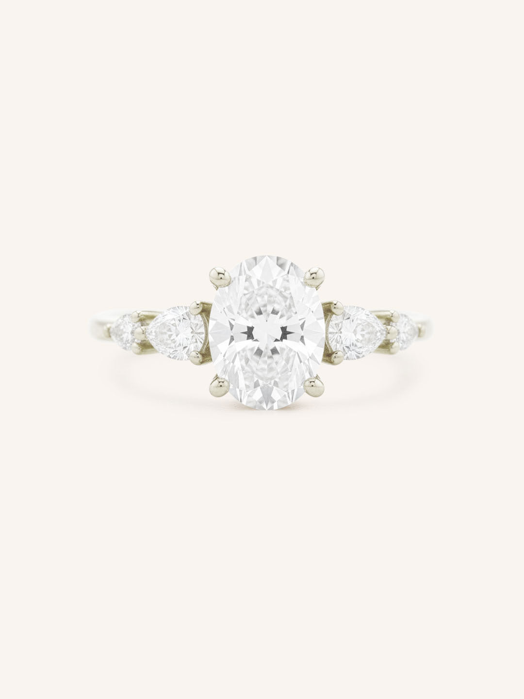 Bella Oval Diamond Engagement Ring