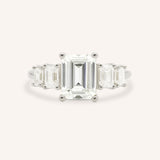 Verbena Emerald Cut Five Stone Engagement Ring