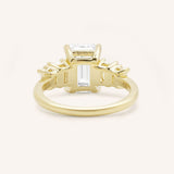 Verbena Emerald Cut Five Stone Engagement Ring