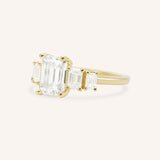 Verbena Emerald Cut Five Stone Engagement Ring