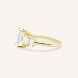 Verbena Emerald Cut Five Stone Engagement Ring