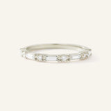 Lorimer Round Baguette Diamond Anniversary Ring