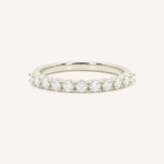 White Gold Sutton Diamond Anniversary Band front view on white background