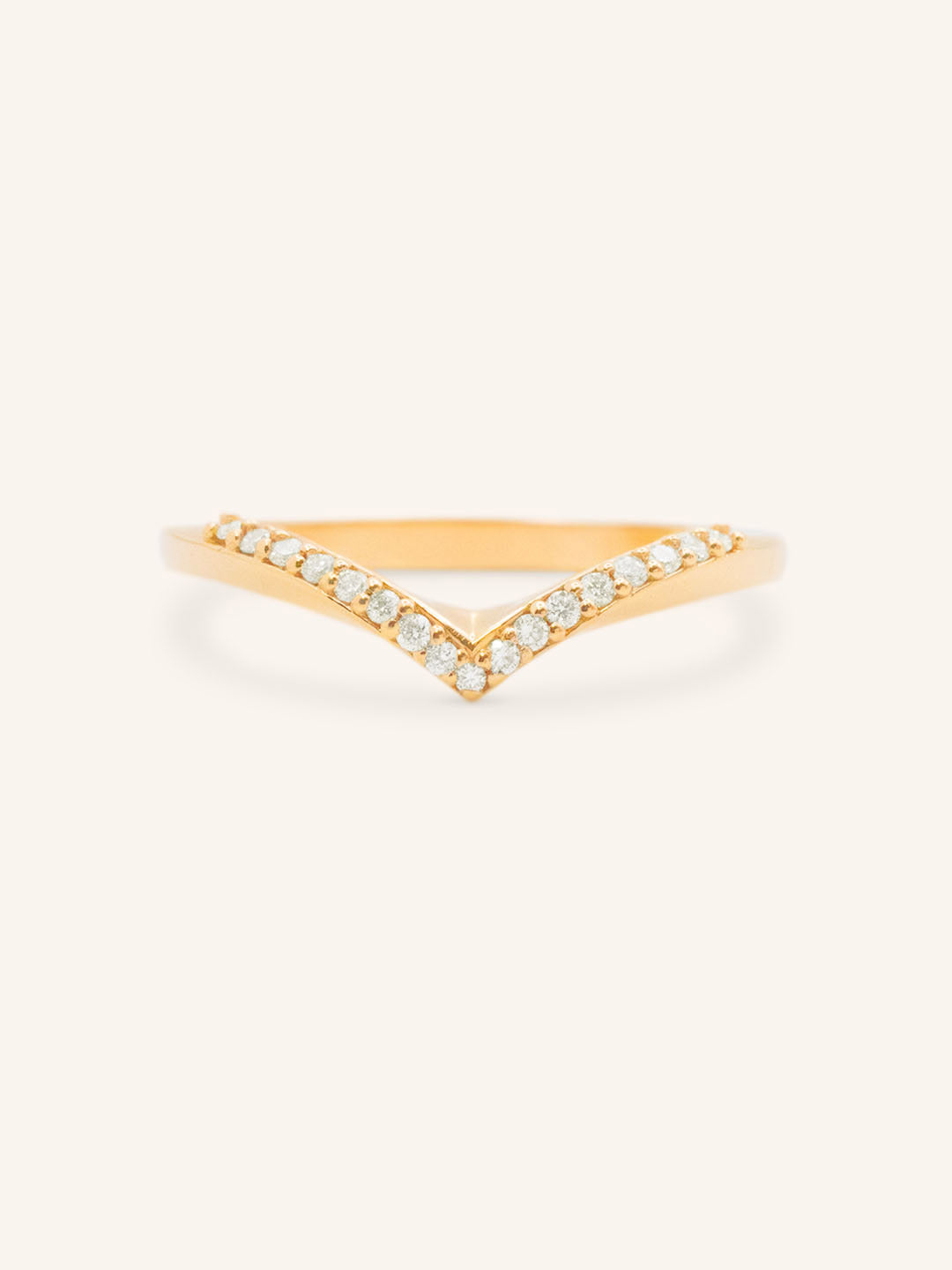 Lavina Curved Diamond Wedding Band
