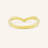 Lavina Curved Diamond Wedding Band