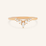 Kessel Curved Diamond Wedding Band