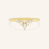Kessel Curved Diamond Wedding Band