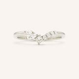 Aspera Mixed Shape Diamond Curved Ring