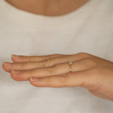 Aspera Mixed Shape Diamond Curved Ring