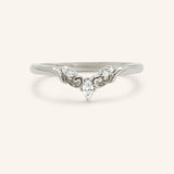 Laila Contour Diamond Wedding Band