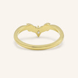 Laila Contour Diamond Wedding Band