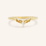 Laila Contour Diamond Wedding Band