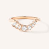 Janere Curved Diamond Wedding Band