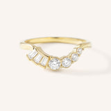 Janere Curved Diamond Wedding Band
