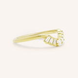 Janere Curved Diamond Wedding Band