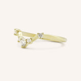 Kaiya Curved Diamond Wedding Band