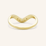 Giada Curved Diamond Wedding Band