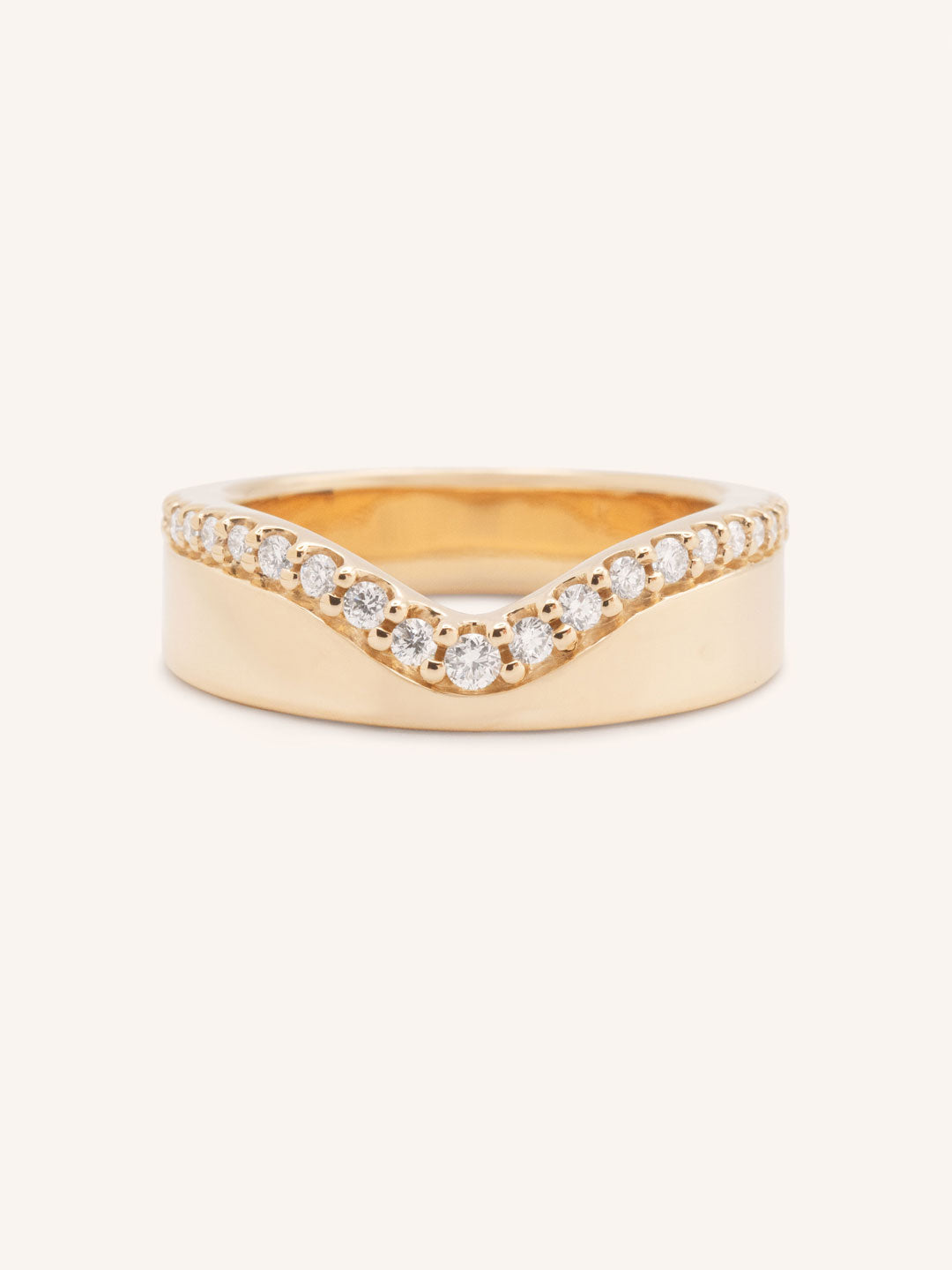 Margue Curved Diamond Ring