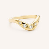 Chelsea Curved Diamond Band
