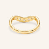 Chelsea Curved Diamond Band