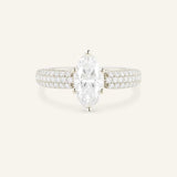 Clarize Marquise Diamond Accented Engagement Ring