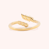 Round and Marquise Open Diamond Bypass Ring