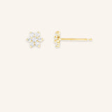 Efflorescence Diamond Cluster Earrings