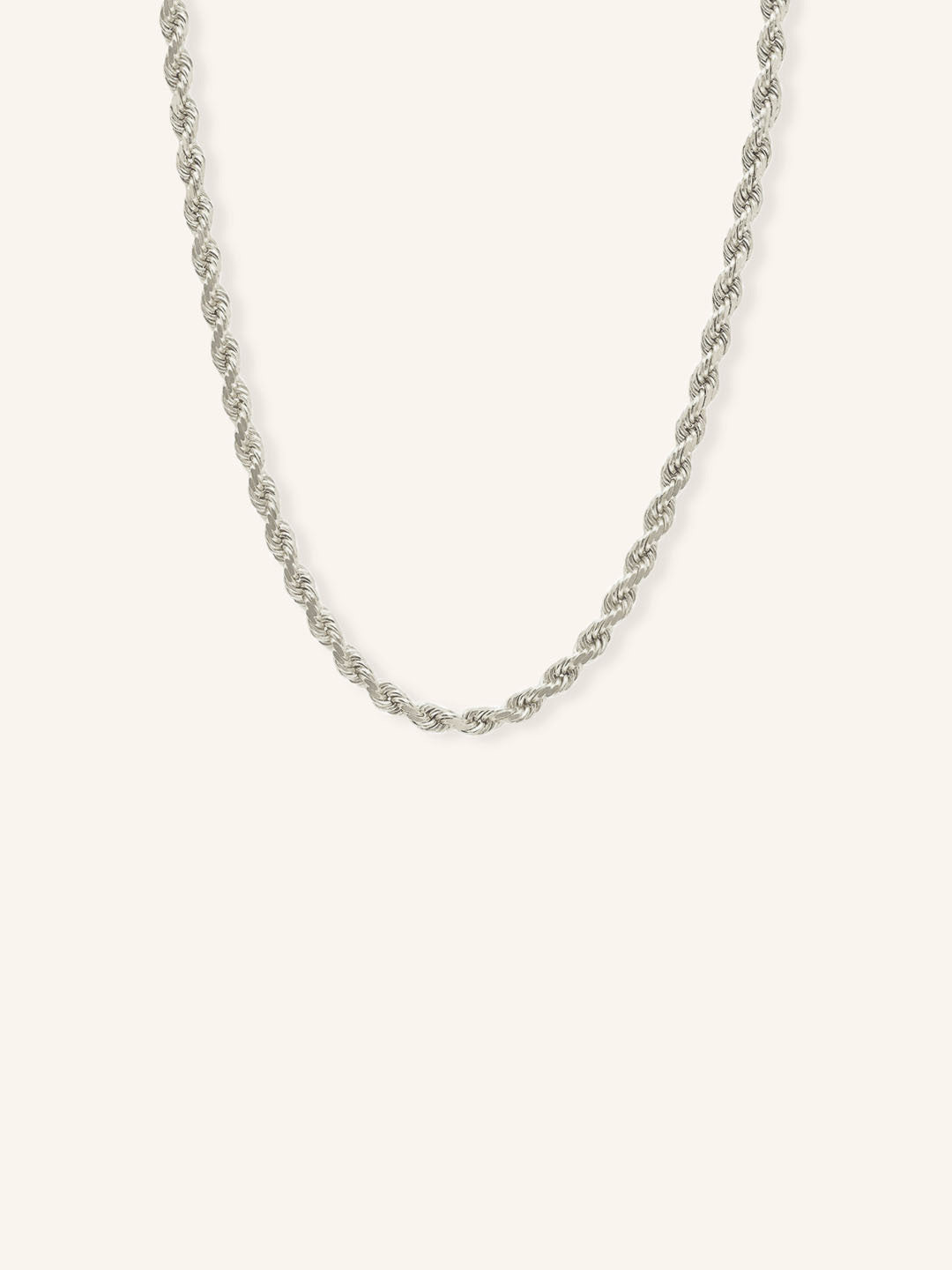 3mm Gold Rope Chain Necklace